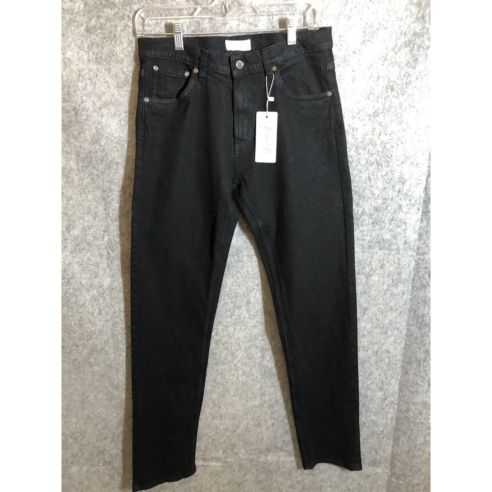 Cotton  Jeans Men 30x32 Black Jeans James Skinny with Tags